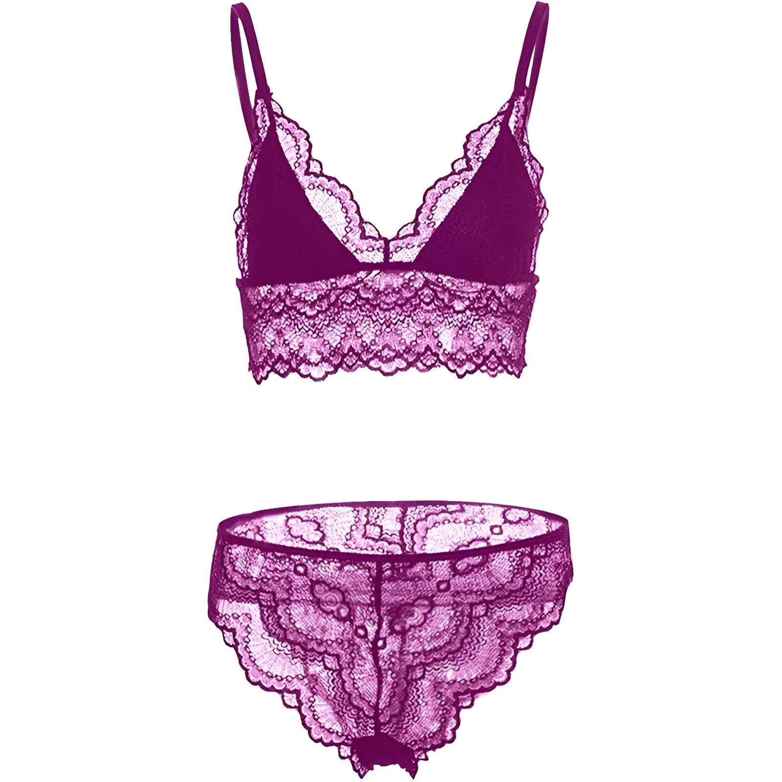 Violet Ensemble de lingerie en dentelle avec bralette