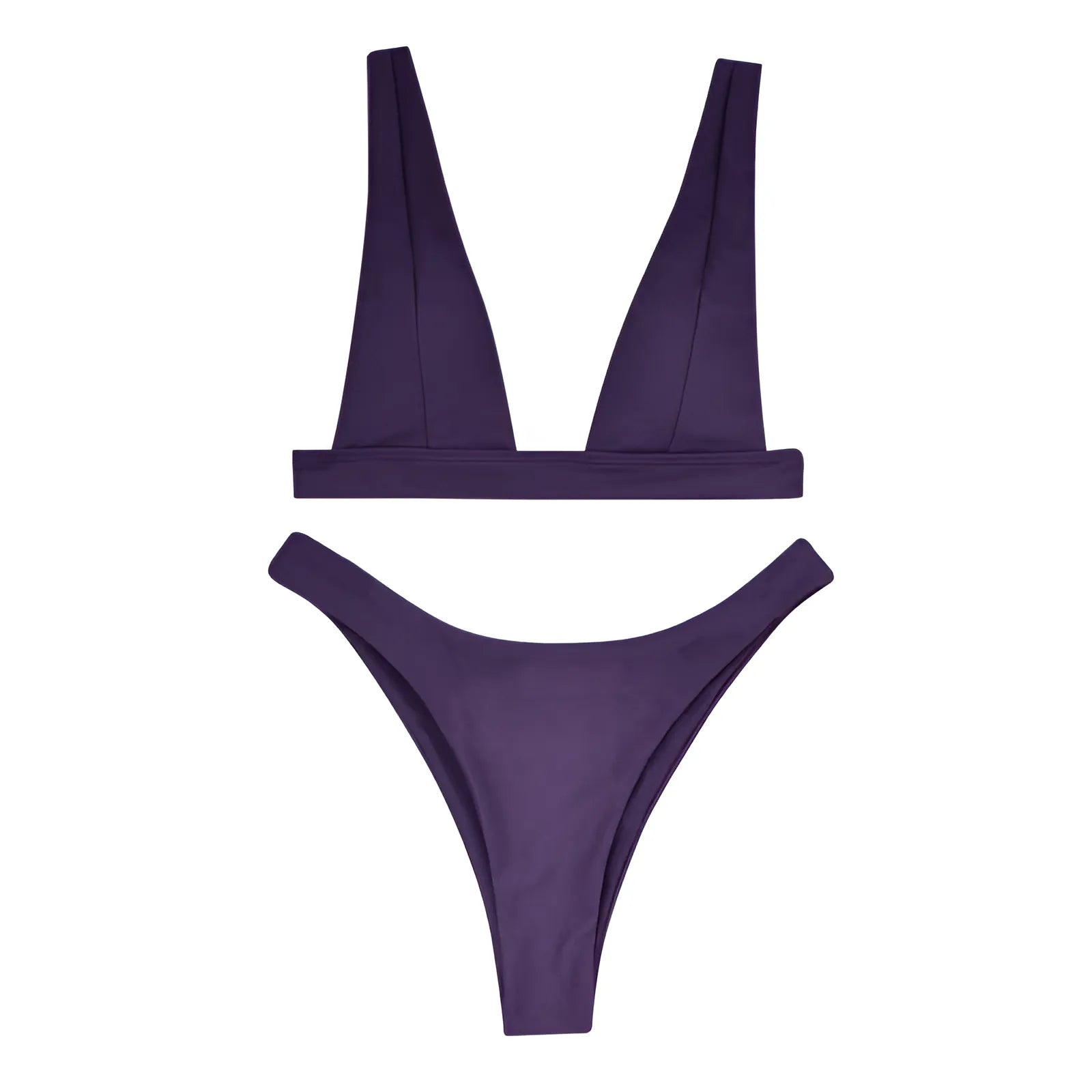 Violet foncé Maillot de bain universel en deux pièces