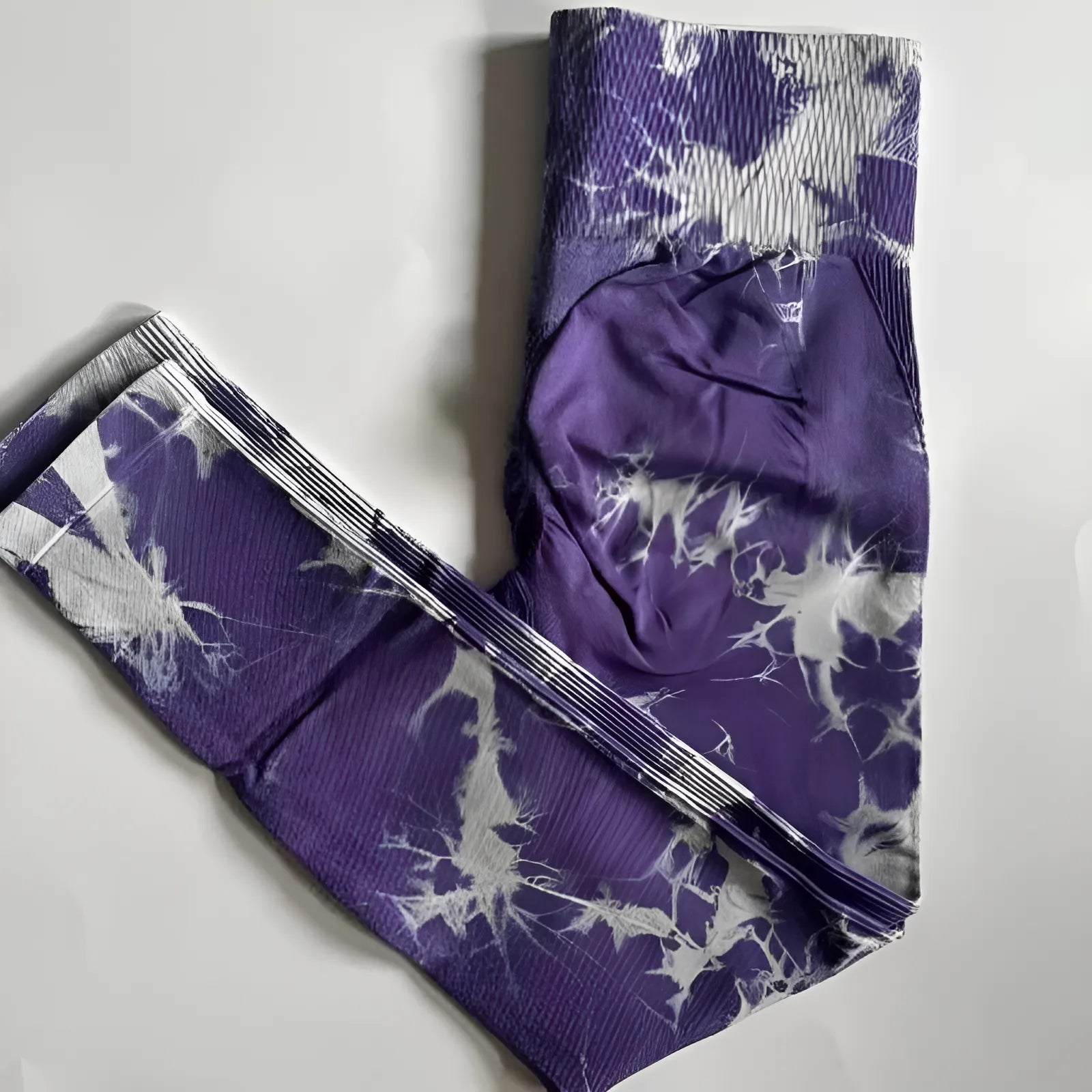 Violet Leggings pour femmes avec motif décoratif